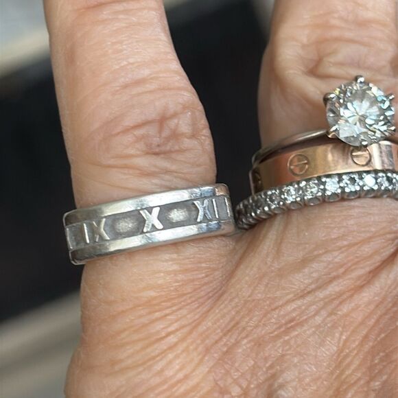 Tiffany & Co. Atlas Ring 925 Sterling Silver - Picture 6 of 7